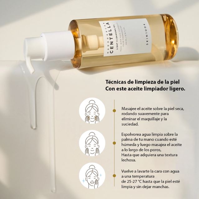 SKIN1004 Light Cleansing Oil Centella 200ml Limpiador oleoso